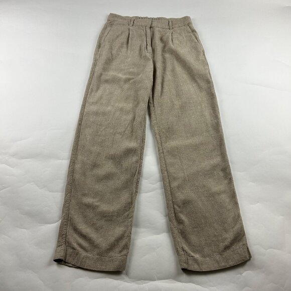 Old Navy Sliced Bread Linen Blend High Rise Wide Leg Trouser S - Picture 1 of 7
